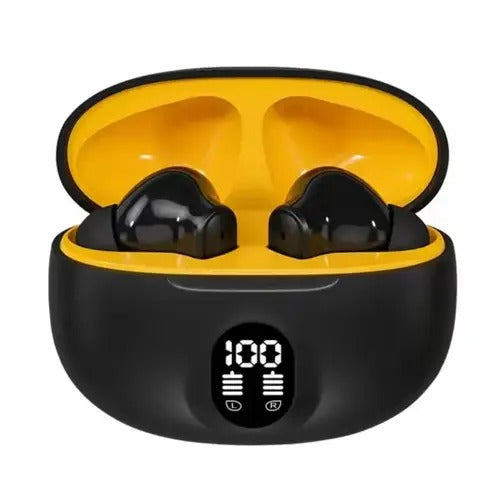 Professional Display Earbuds STEREO 895B Wireless Bluetooth Earbuds | Mic in-Ear Headphones with LED Display | Type C Fast Charging | Bluetooth 5.3 for Android/iPhone ( With Box - Without Cable - Random Color )