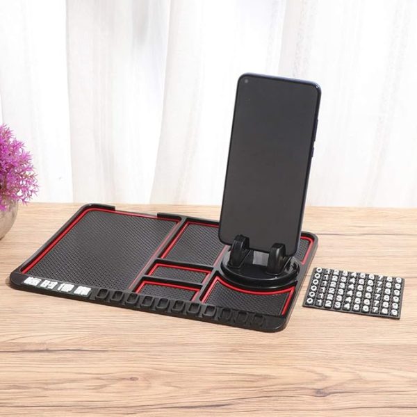 Non Slip Dashboard Matt With Phone Holder Keychain Coins Card Holder