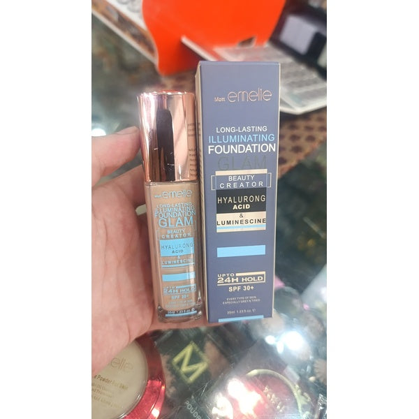 Emelie Cosmetics Infallible 24H Fresh Wear Foundation – Natural Matte Finish, Long-Lasting, Waterproof, Sweat & Heat Proof with SPF 25 - Natural light - GlowLaa.com