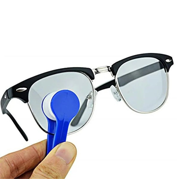 Eyeglasses cleaning wipes microfiber | Mini Microfiber Glasses Eyeglasses Cleaner Tool (Blue) - GlowLaa.com