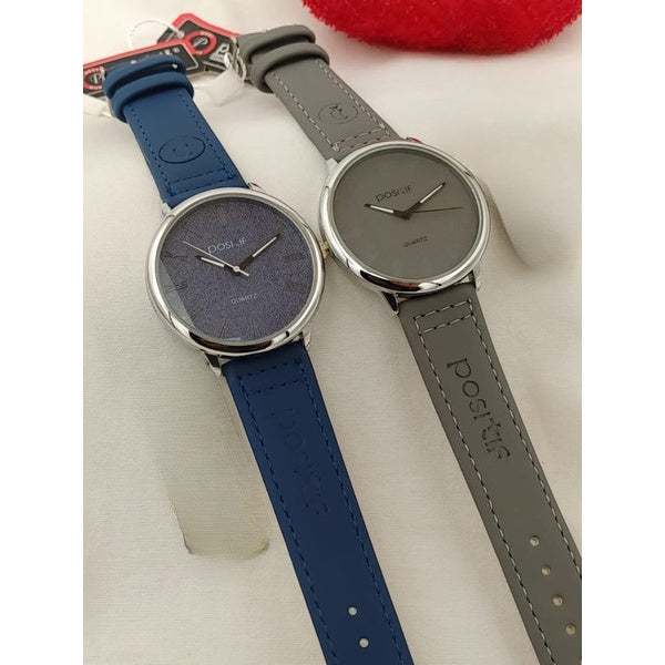 Positif Watch Leather Strap Without Box ( random color ) - GlowLaa.com