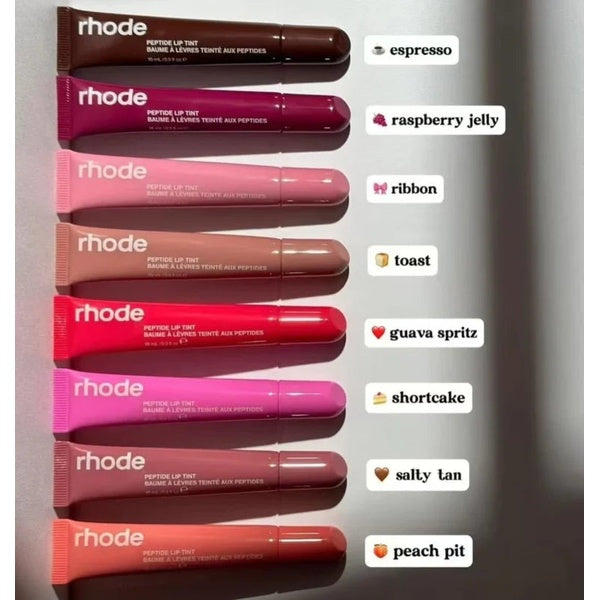 8 Colors Rhode Lip Care Series | Tinted Lip Balm | Lasting Moisturizing Blushes | Hydrated Lip Gel Oil | Pout Lips Long-acting Lip Treatment - Espresso