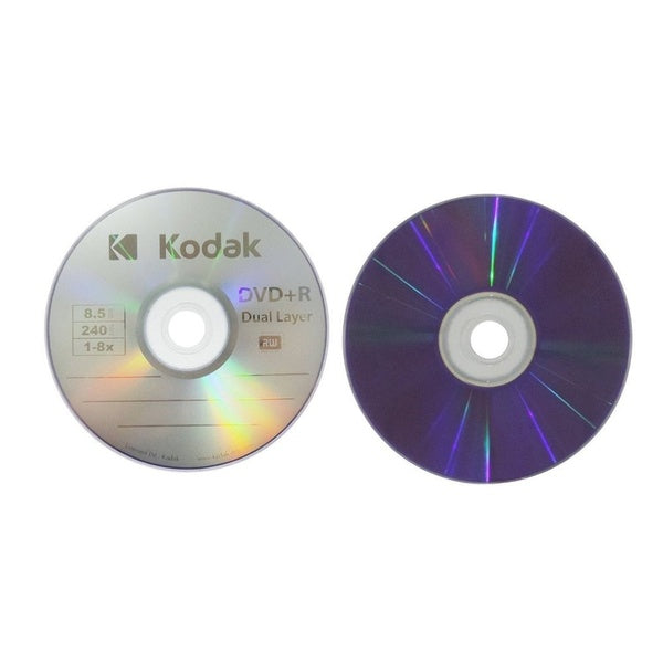 Kodak, DVD+R DL Blank Discs, Pack of 50-DiscsKodak, DVD+R DL Blank Discs | Kodak Dual Layer DVD+R 8.5GB 8X – High Capacity Record-able Disc - Pack Of 01 - GlowLaa.com
