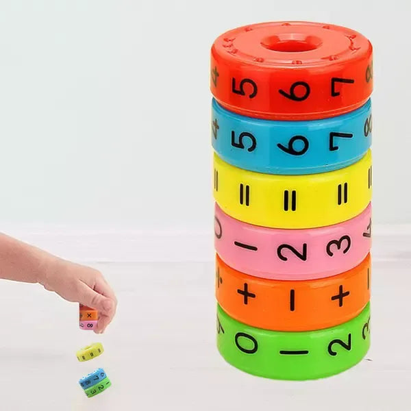 Pieces Magnetic Montessori Kids Preschool Educational Plastic For Children Math Numbers DIY Assembling Boys Girls - Alphabetic Magnetic Calculator - Mathematic Toy - GlowLaa.com