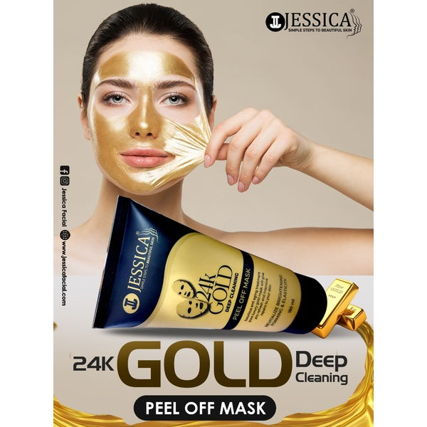 Jessica - 24K Gold Deep Cleaning Peel Off Mask - 150ml - GlowLaa.com