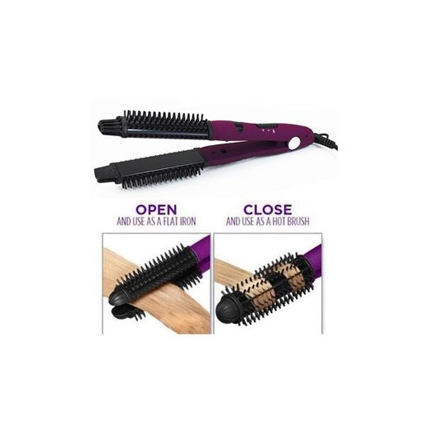 Hair Straightener And Curler Style Ceramic Hair Multipurpose Curler Curlers Curling Wand Iron Blow Dryer Wand Styling Tools Dryer - GlowLaa.com