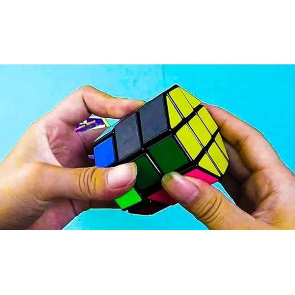 Jiehui Cube Octagonal Cylinder Magic Cube Puzzle IQ Brain 3x3 Barrel Spin Speed Cube Education Personalised Game Gift Toy (Multicolour) - GlowLaa.com