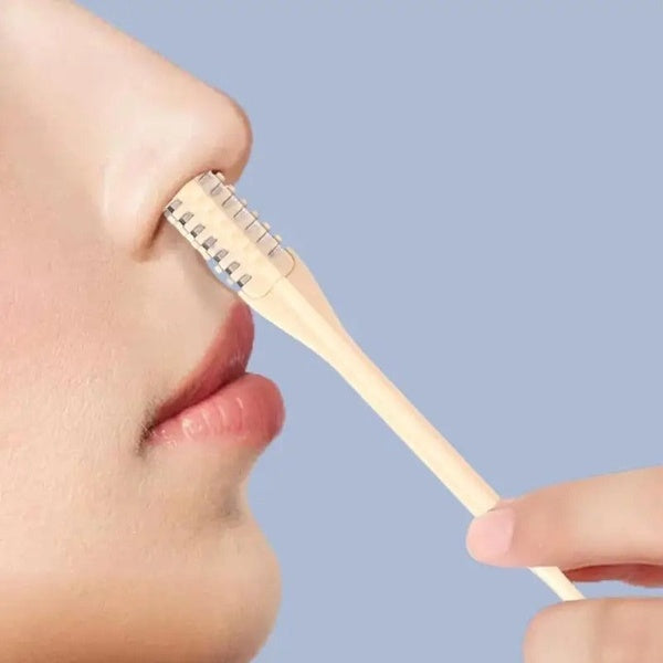 Pack of 2 Double-Sided Manual Nose Hair Trimmers – Safe &amp; Painless Grooming Tool for Men &amp; Women - GlowLaa.com