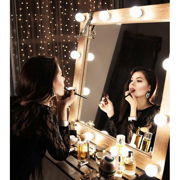 Vanity Mirror Lights - USB Vanity Lights Makeup Lighting 10 Dimmable Light Bulbs - Hollywood Style LED Vanity Mirror Lights Kit for Makeup - Table Bathroom Dressing Room