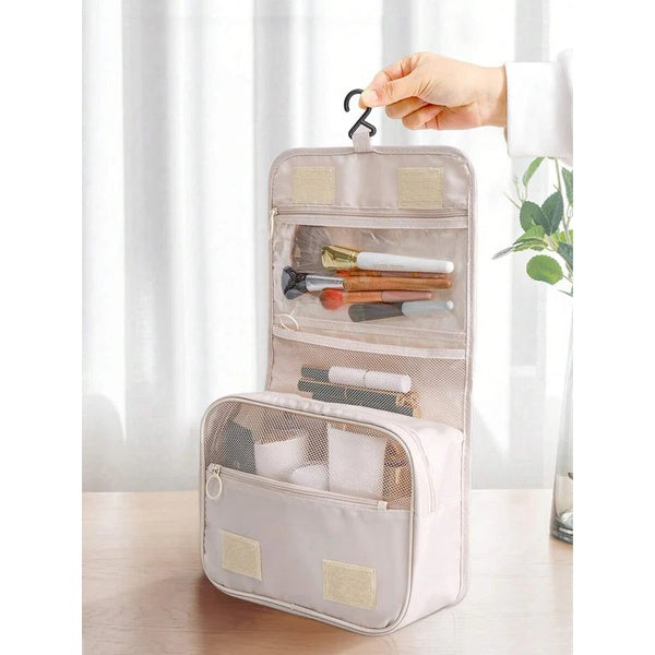 Hanging Travel Toiletry Bag Waterproof Travel Makeup Cosmetic Organizer (random color)