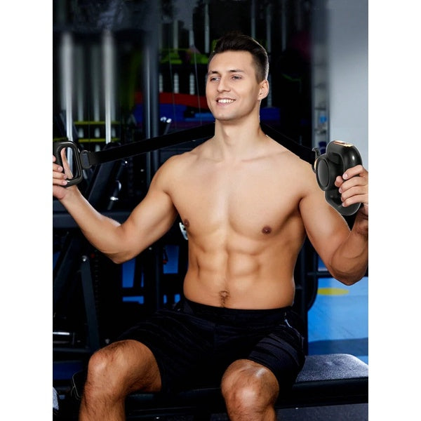 Rechargeable Massager Facial with Belt Model HB-016  04 Massage head attachement for muscle pain relief (random color) - GlowLaa.com