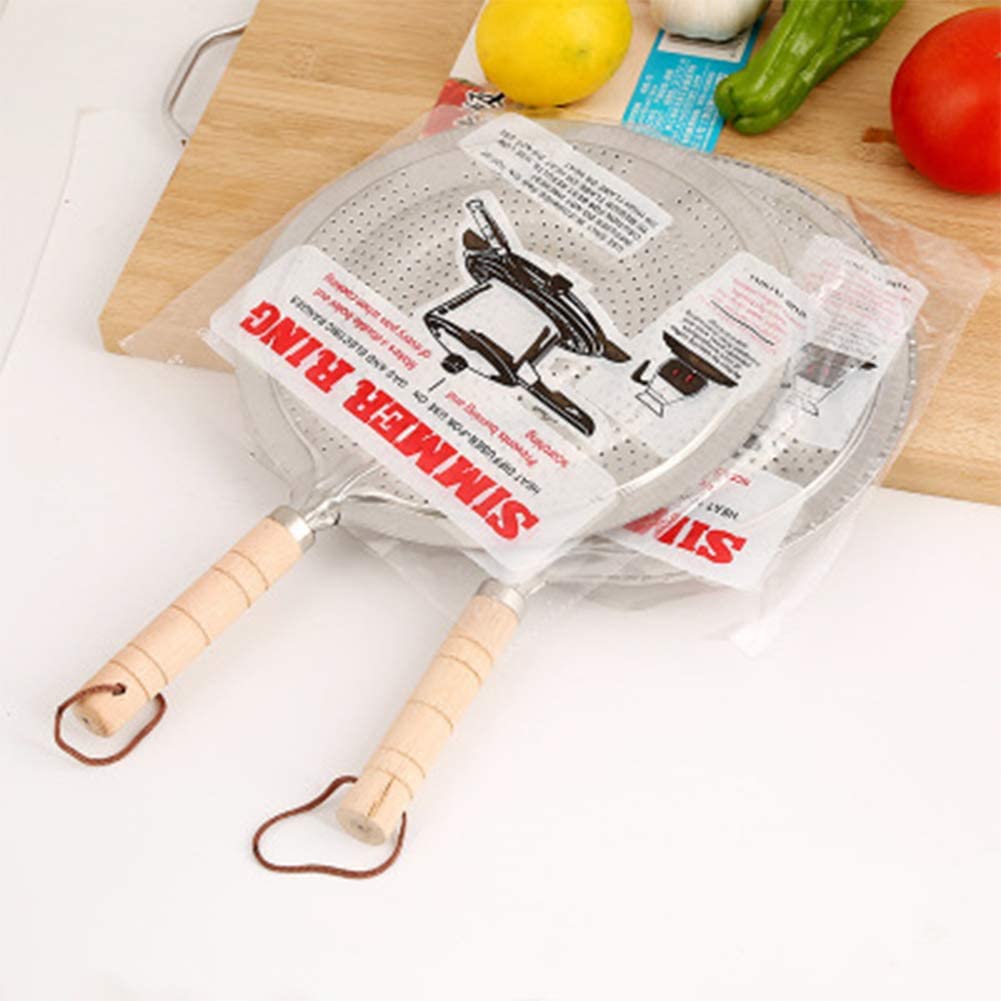 Simmer Ring - Heat Diffuser Reducer Flame Guard Simmer Plate, Gas Electric Slow Cook Ring