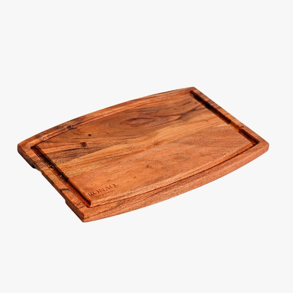 Acacia Parabola Face-Grain Cutting Board – 14” x 10” x 2” | Durable &amp; Stylish Butcher Block for Kitchen Prep &amp; Serving