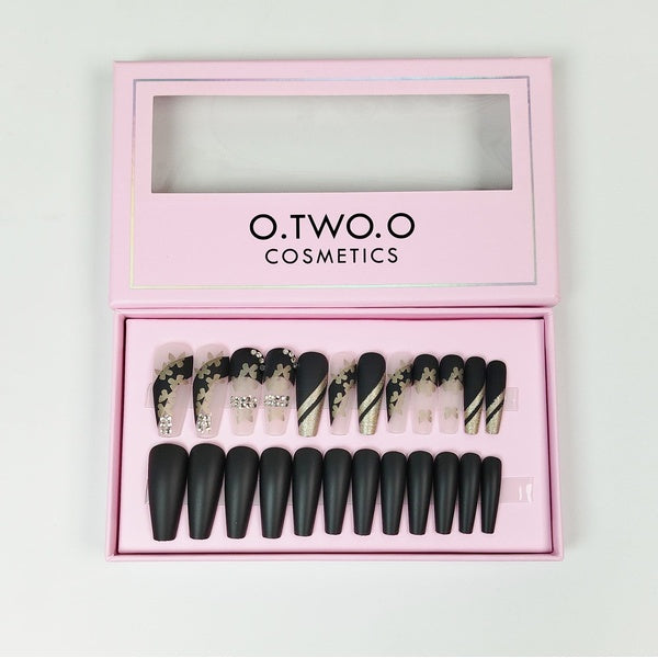 24 Pcs O.TWAO.O Nails | Bold, Glossy &amp; Long-Lasting Finish | Best Quality Nails for women