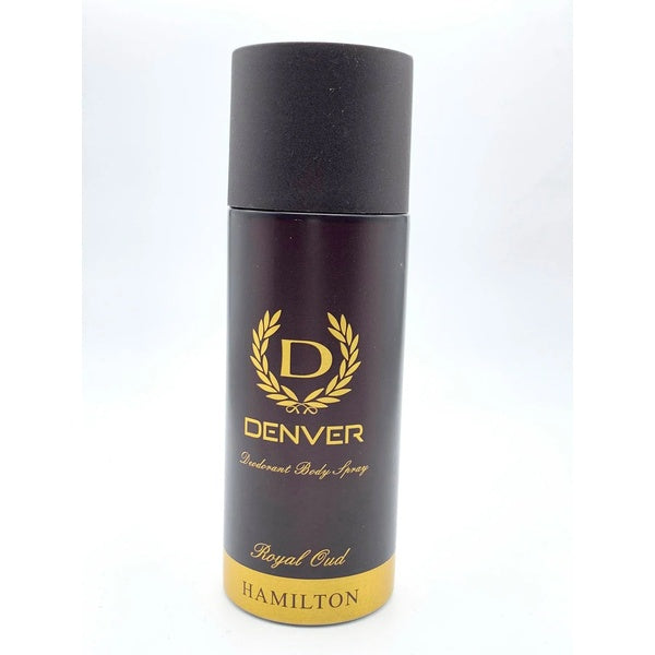 Denver ROyal Oud Hamilton body spray Full long lasting for  Men (200 ml) Made in india - GlowLaa.com