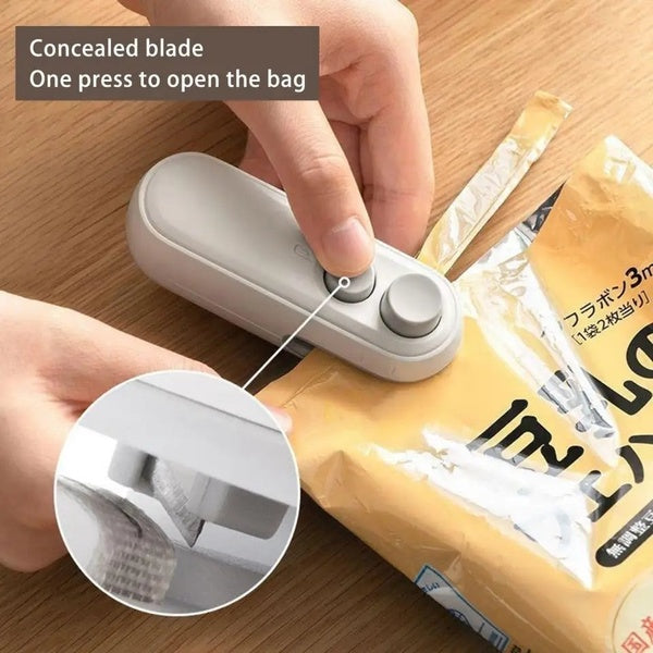 Portable Heat Sealer Machine for Food Bags – USB Rechargeable - GlowLaa.com
