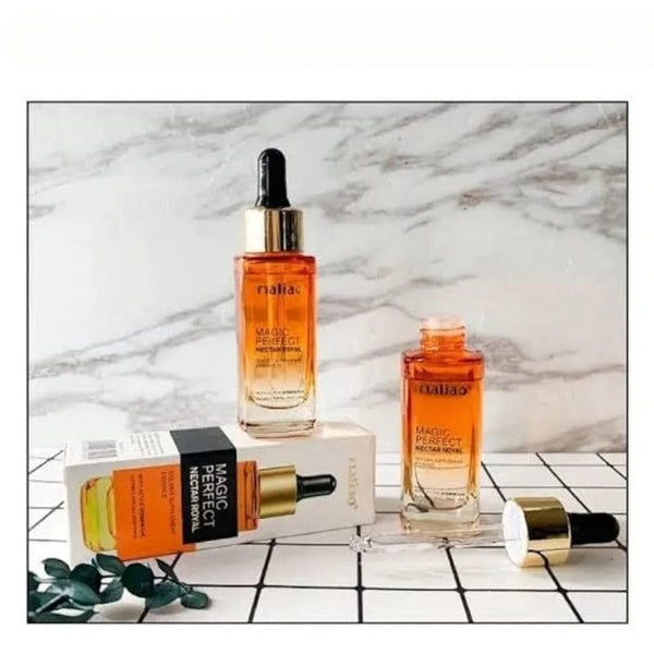 Maliao Magic Perfect Nectar Royal Vitamin C+E Serum – Restores Glow & Nourishes Dry, Dull Skin, 30ml - GlowLaa.com