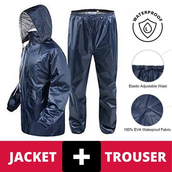 Ultimate Rain Protection: Waterproof Jacket &amp; Pant Set - Lightweight &amp; Durable for Outdoor Activities| Rain Coat | Rain Suit |