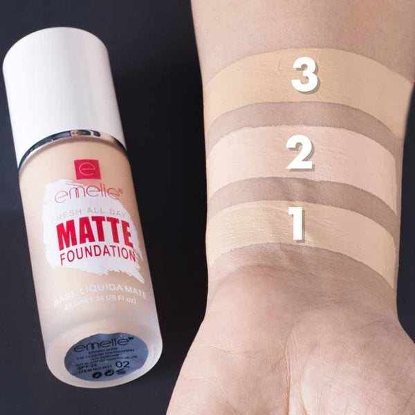 Emelie Liquid Matte Foundation 40ml - 1
