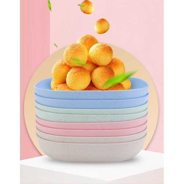 10Pcs Multi-function Eco-Friendly Colored Plastic Bone Dish Household 6 Inch Small Plate Small Dish Snack Cake Plate Table Garbage Plate Kitchen Accessories (Random Colours)