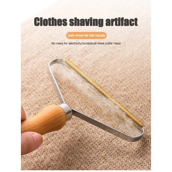 Portable Manual Hair Remover Coat Roller Hair Remover Double-sided Shaving Knife Pet Hair Cleaning Brush Sofa Shaving Ball Too - GlowLaa.com