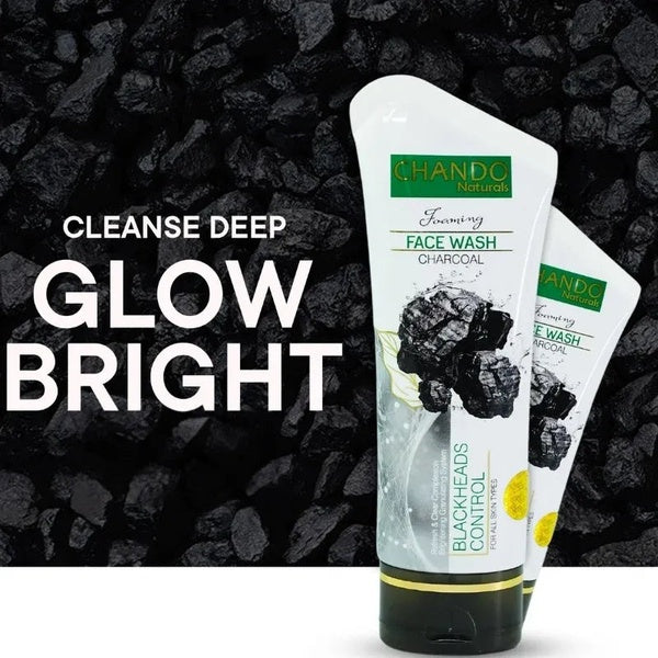 CHANDO Naturals Foaming Face Wash Charcoal – Deep Cleansing & Blackhead Control - GlowLaa.com