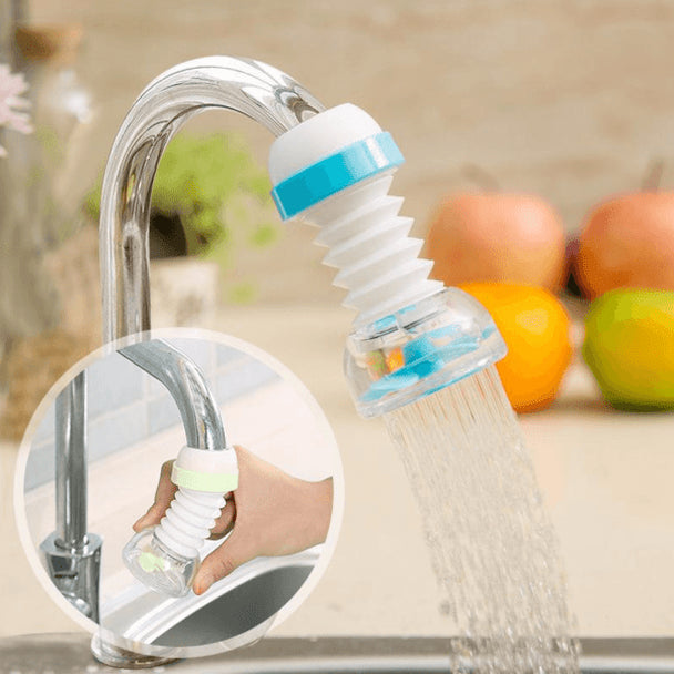 Kitchen Shower Splash Fan Faucet With Clip Water-saving Filter tap nozzle extended  Each ( Random Color ) - 1pcs