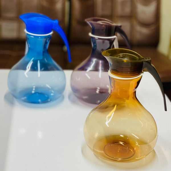 Plastic Shahi Jug Premium Quality Plastic Jug – Royal Design | Large storage jug  | Unique Crystal Shahi Jug (1.75 L) - GlowLaa.com