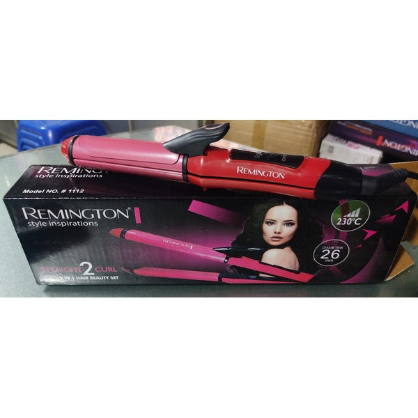 Remington 2 in 1 Hair Straightener + Curler: Versatile Styling Tool for Straightening and Curling Hair - GlowLaa.com