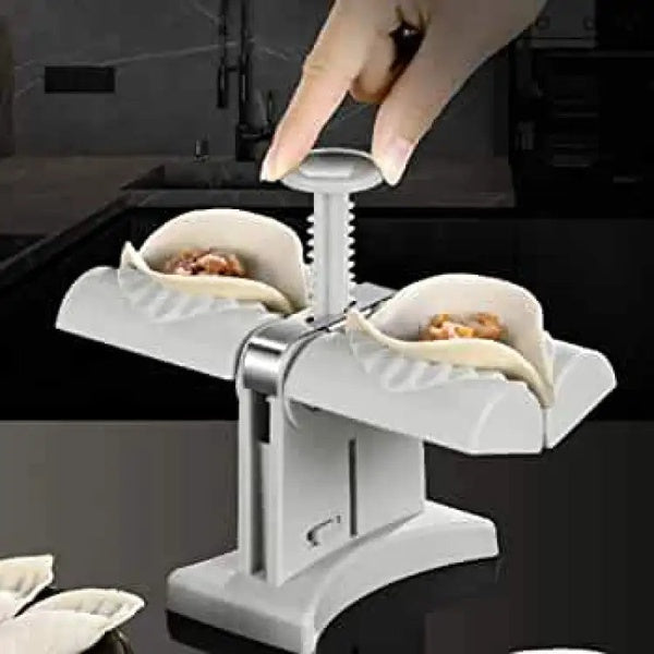 Double head design automatic dumpling machine mold,  dumplings quickly and easily (random color) - GlowLaa.com