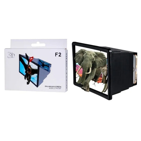 F2 Portable 3D Magnifier Screen Enlarger / Magnifying Glass Zoom Video Screen HD all Mobile Phone random color - GlowLaa.com