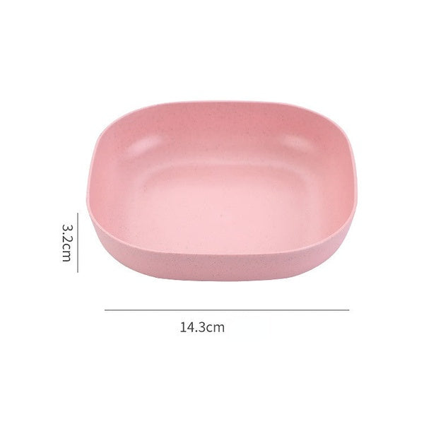 10pcs Plates Set With Holder (Random Colours)