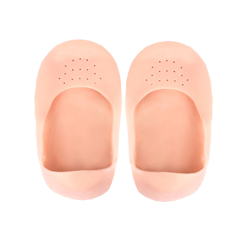 Smiling Foot Anti Crack Full Length Silicone Protector Moisturizing Socks