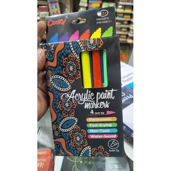 6 pc acrylic marker set - GlowLaa
