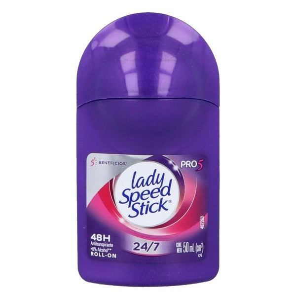 Pack Of 01 - Purple 5 in 1 Pro Lady Speed Stick Invisible Dry Power Antiperspirant Deodorant Roll-On, Fresh Fusion - 50ml - GlowLaa.com