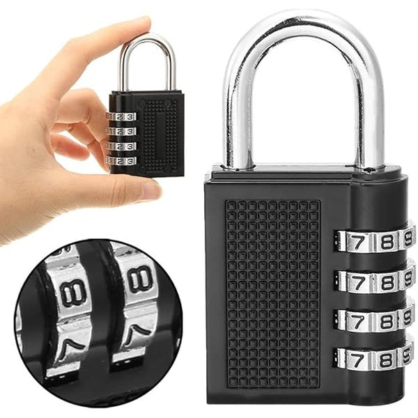3 Digit Combination Padlock for locker Luggage suitcase Travel bag (Random color)
