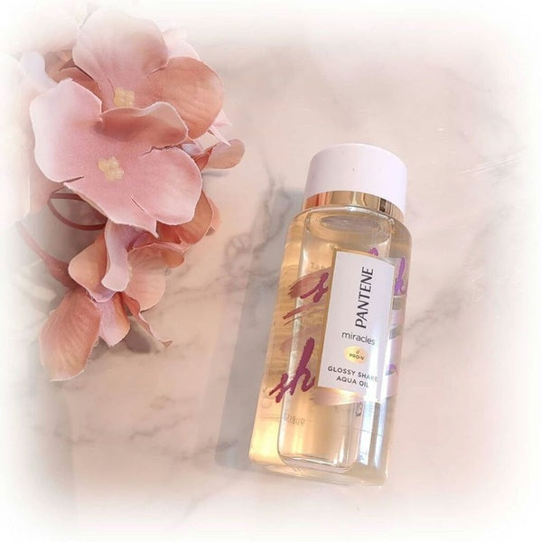 Pantene Original Non-Rinse Treatment, Glossy Shake Aqua Oil – Frizz Control &amp; Hydration Treatment 49 ml - GlowLaa.com