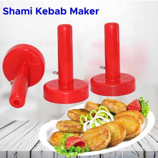 Kabab Maker Set of 3 Pcs ( Round Shape) (random color - GlowLaa.com