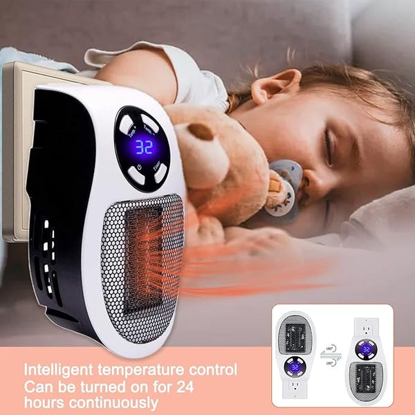 Portable Electric Heater Fan Heater Electric Ceramic Fan Energy-Saving Heater Safe Quiet Heating Fan room for Winter. - GlowLaa.com