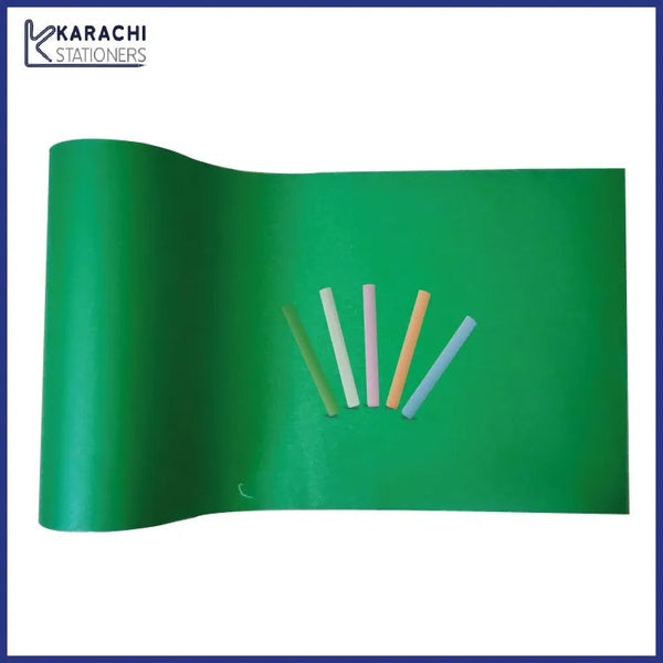 Greenboard Vinyl Sticker Chalkboard For Kids Greenboard Sticker For Wall Green Matte Adhesive Chalkboard Contact Paper Vinyl Wall Decal Poster Alternative With 5pcs Bonus Chalks Peel &amp; Stick - 16 x 36 inches - GlowLaa.com