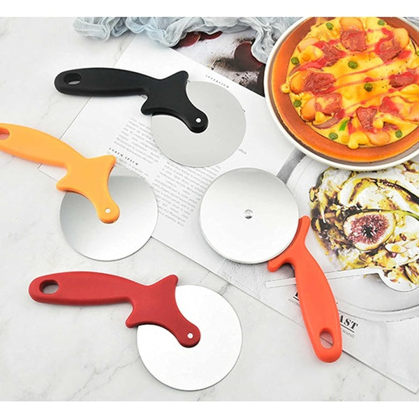 Pizza Cutter, Pizza r Big Size  Cooker Stainless Steel, Commercial Use, Kitchen Helper(random color) - GlowLaa.com