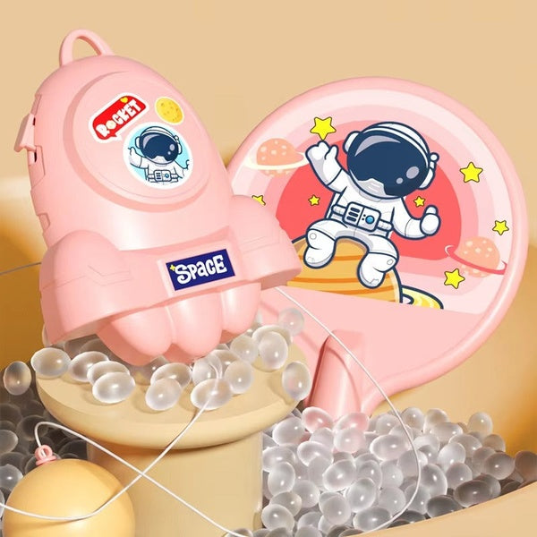 Hanging Ping Pong Game Set with 2 rackets and practice ball. Fun self-training kit for kids and adults, perfect for parent-child interaction. (Random color)