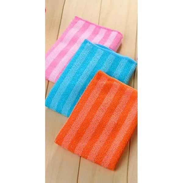 Microfiber Cleaning Towel Set – Super Absorbent, Soft &amp; Reusable for Kitchen, Car &amp; Home Use" - PACK OF 3 - GlowLaa.com