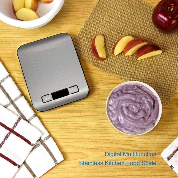 Digital Stainless Steel Kitchen Scale Multifunction Food Scale for Home Kitchen (random color)