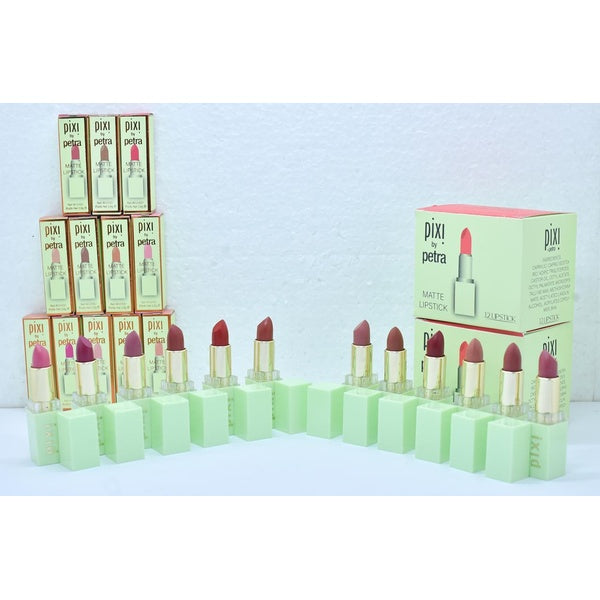 Pixi 12-Color Waterproof &amp; Long-Lasting Lipstick Set - Vibrant, Smudge-Proof Shades for All-Day Wear - GlowLaa.com