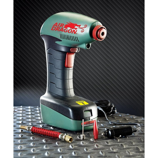Air Dragon Portable Air Compressor Build in Light Great For Sport Ball, Pool Toys, Air Mattresses