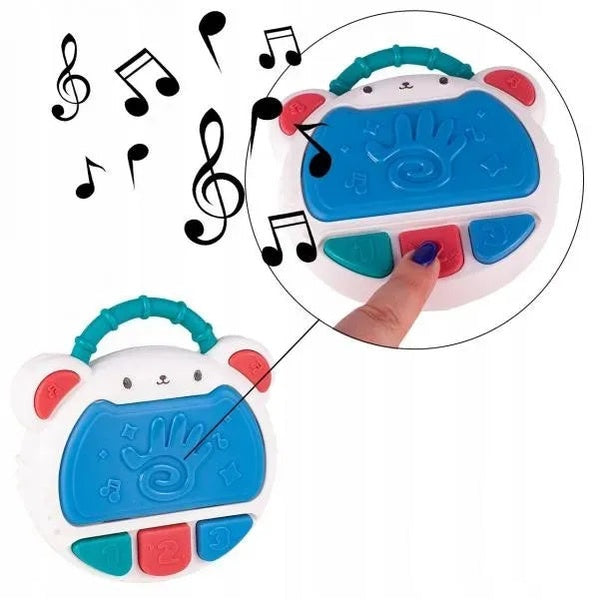 Flash Drum Toy for Kids - Early Education Drums Piano Musical Instrument Baby Toys Baby Hand Drum Toy Baby Flash Drum With Lights And Music Babies Drum Clap Music Hand Drum Children Preschool Early Development Toy