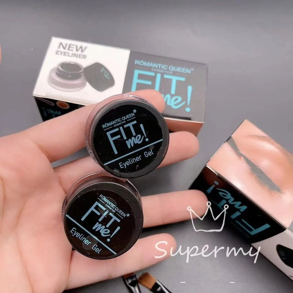 New Fit me 2color Waterproof Eyebrow Gel Eyeliner gel with 2pcs Brush set - GlowLaa.com