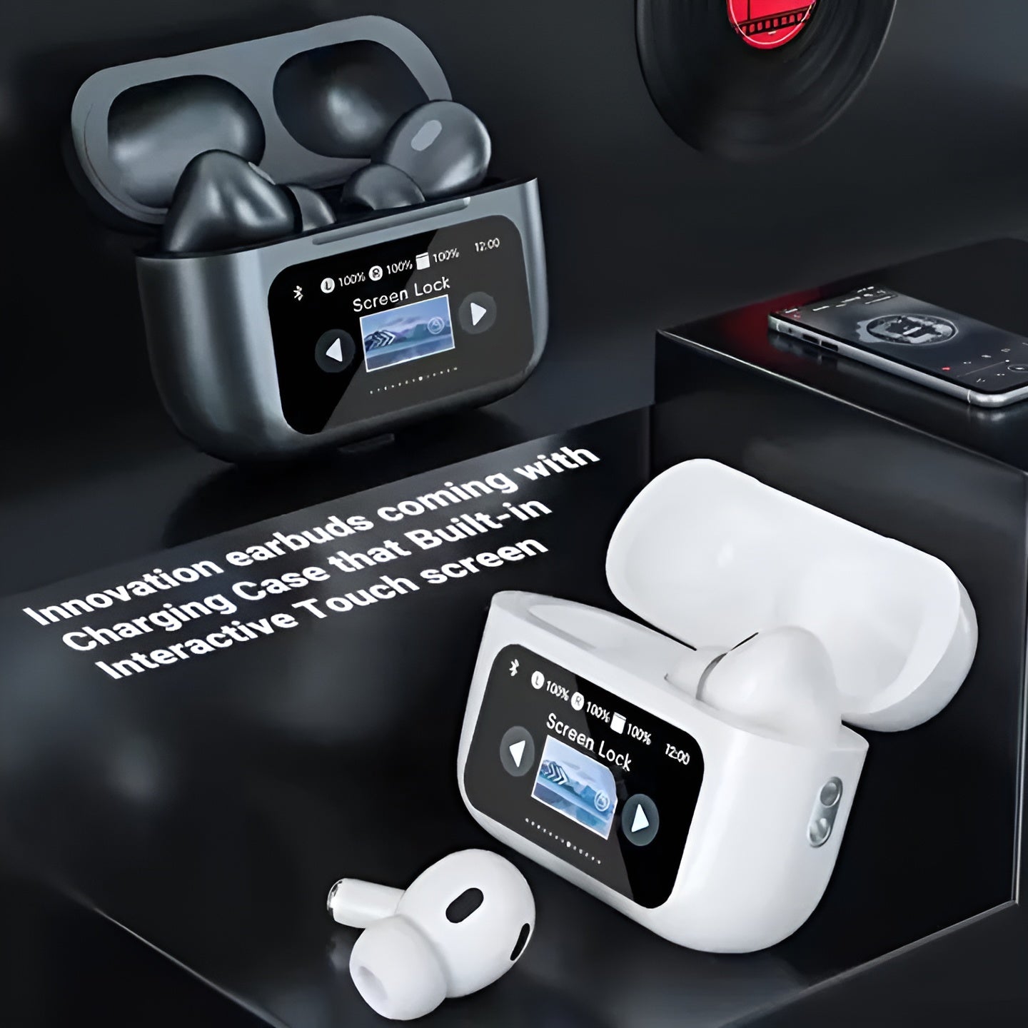 A9 Pro Airpods Pro | Screen Airpods A9 Pro LCD Earbuds