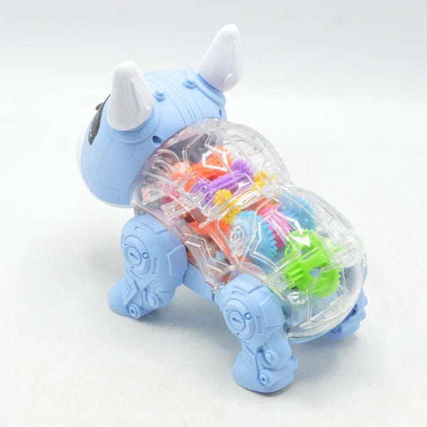 Mecha Dog Interactive Robot Toy - Walking, Music &amp; Lights for Kids Ages 3+ | Best Quality Toy - Random Color - GlowLaa.com